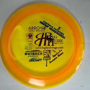 Discraft Crystal Nuke Disc Golf Disc Yellow Southern Nationals Championship New
